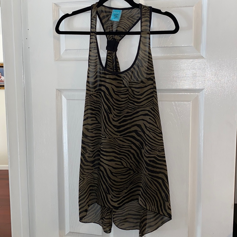 Racerback Animal Print Top